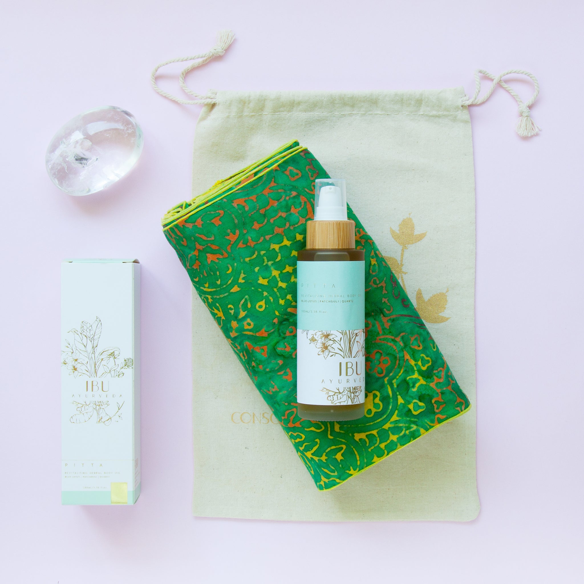 PITTA Revitalising Herbal Body Oil - Ibu Ayurveda